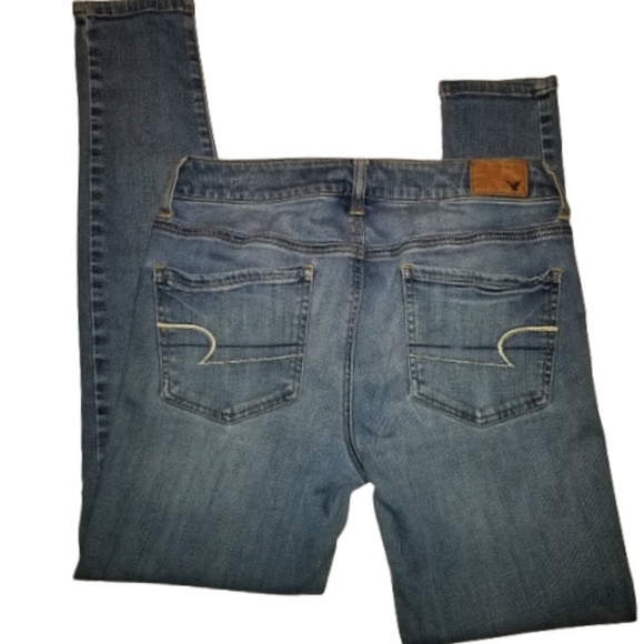 AMERICAN EAGLE OUTFITTERS Super Stretch Jeggings Size 8 Reg - Picture 1 of 4